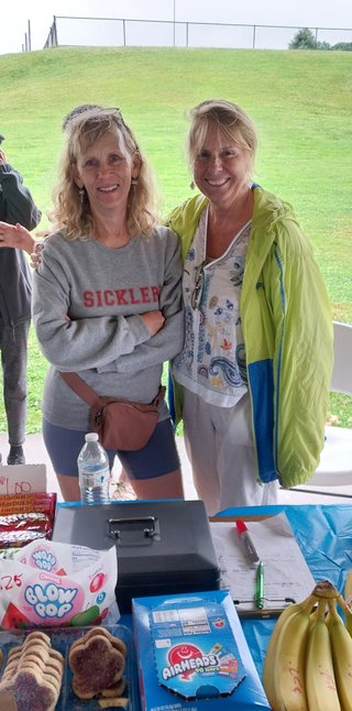 Sue O'Day and Gretchen Mackie at Forever Young Fishing Derby