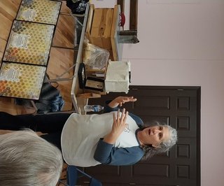 20241104 Orna Clum speaking about bees