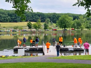 Fishing at Hillside Park