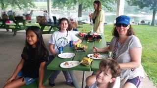 Fishing Derby 2023 Amy Clegg family and friends