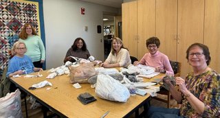 Making Plarn at the Library Nov 2023