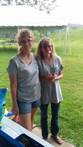 Fishing Derby 2023 Sue O'Day and Kathy Croft