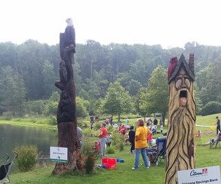 Fishing Derby 2023 fishing from the shore