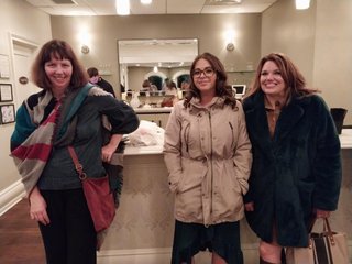 LNO4 Amy Clegg, Jessica Bowers and Erin Osterhout ready to go after a lovely evening