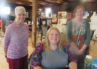 Dot Graf, our tour guide Sarah, Eileen Milunic